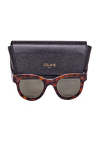 Celine - Brown Tortoise Rounded Sunglasses