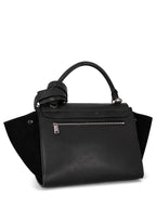 Celine Drummed Leather Mini Trapeze Bag Black