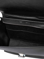 Celine Drummed Leather Mini Trapeze Bag Black