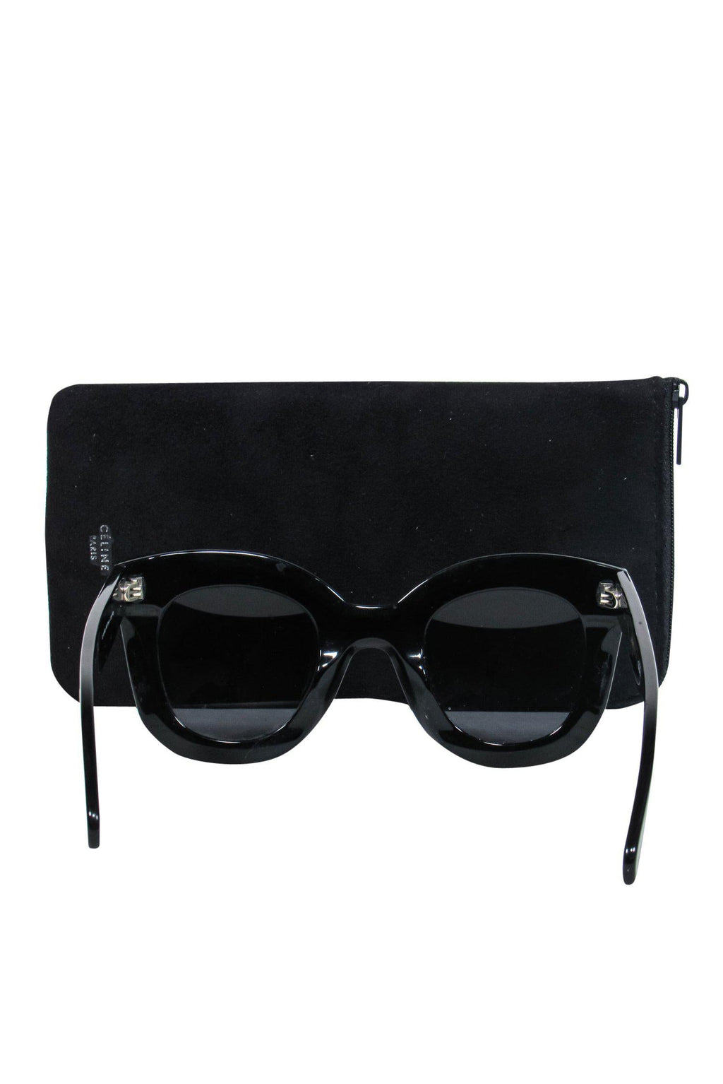 Celine - Large Black Wayfarer Sunglasses