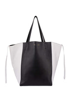 Celine Leather Medium Phantom Bag Black White