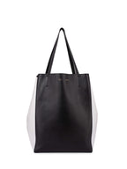 Celine Leather Medium Phantom Bag Black White