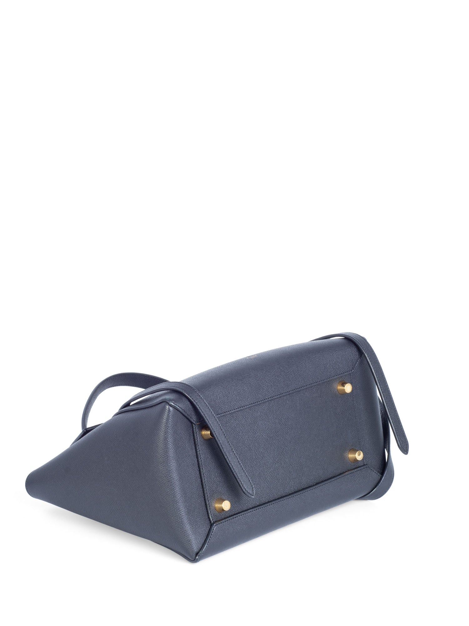 Celine Logo Grainy Leather Belt Bag Black