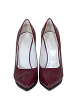 Celine - Maroon Leather Chunky Heel Pumps Sz 10