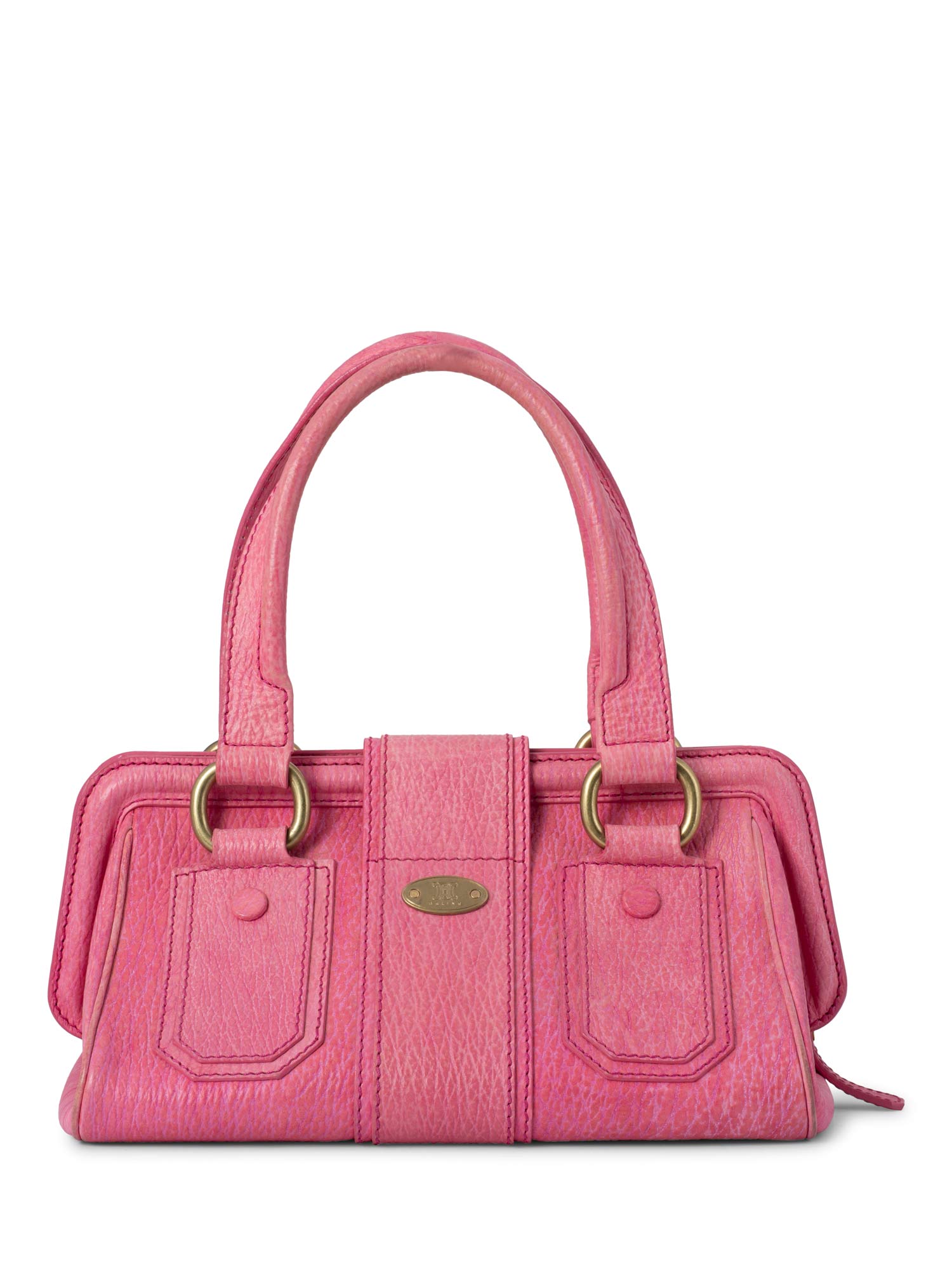 Celine Pebble Leather Ella Doctor Bag Pink
