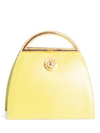 Celine Vintage Leather Top Handle Mini Bag Yellow