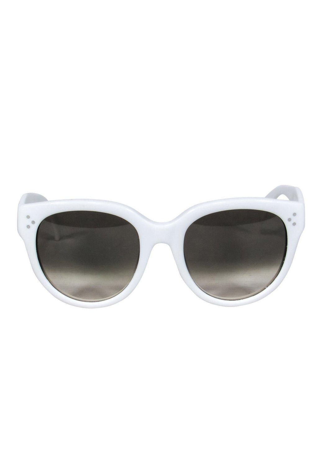 Celine - White Round Sunglasses