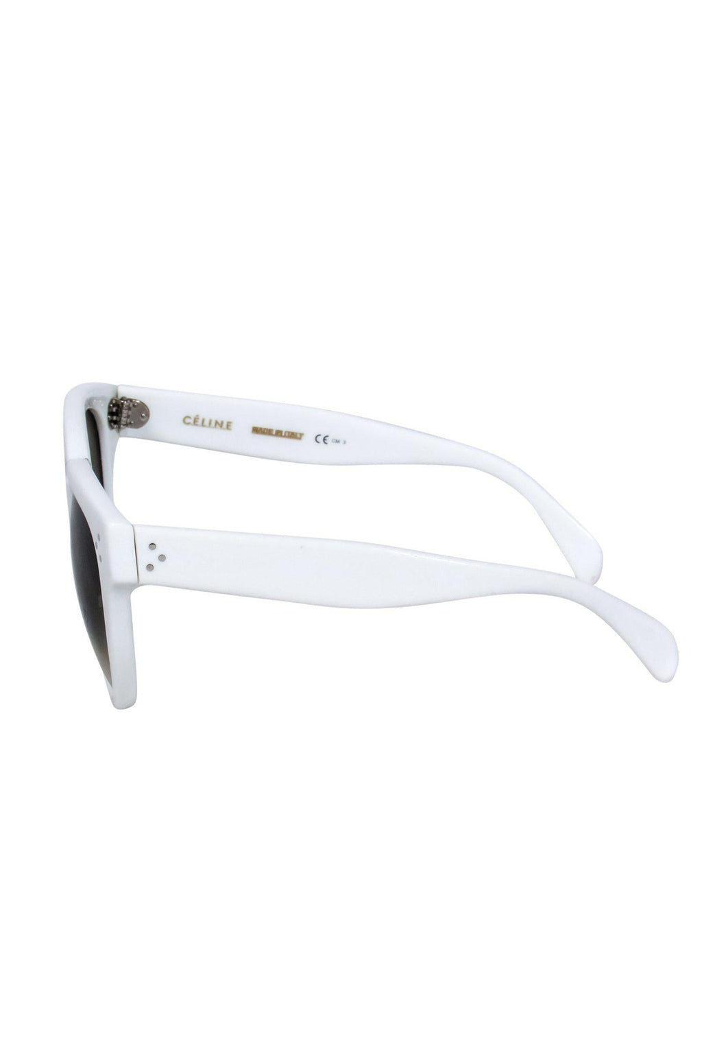Celine - White Round Sunglasses