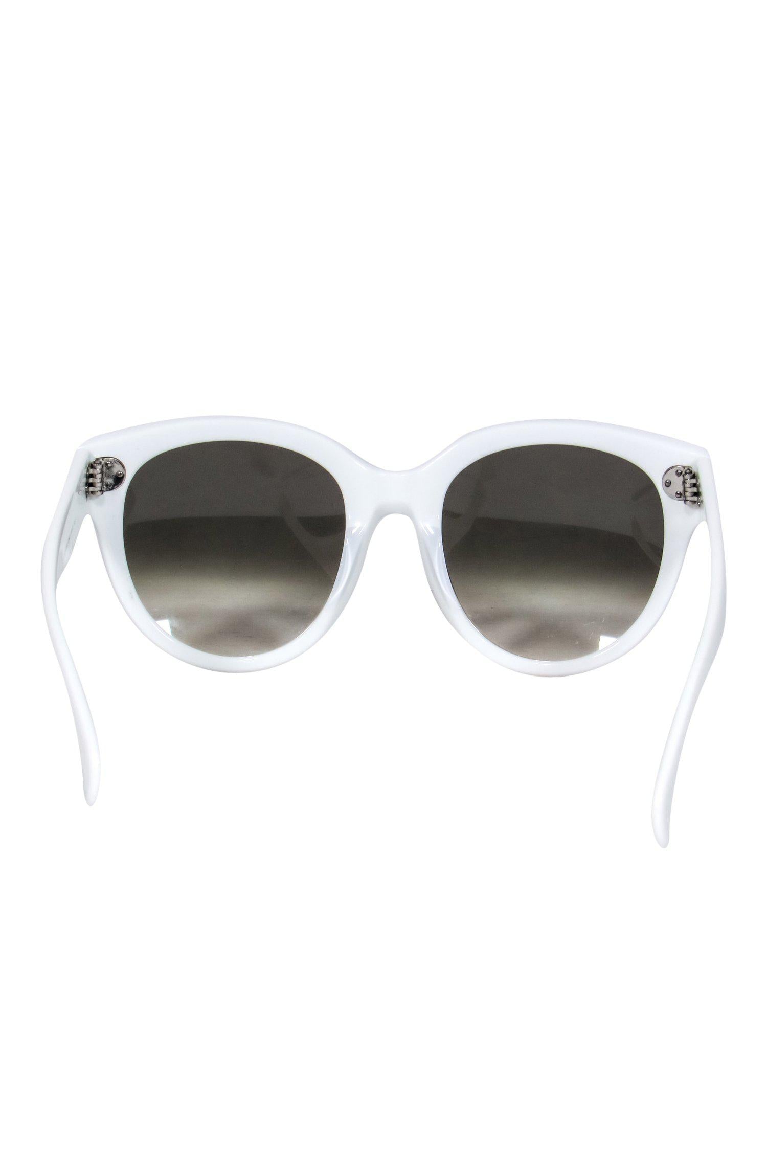 Celine - White Round Sunglasses