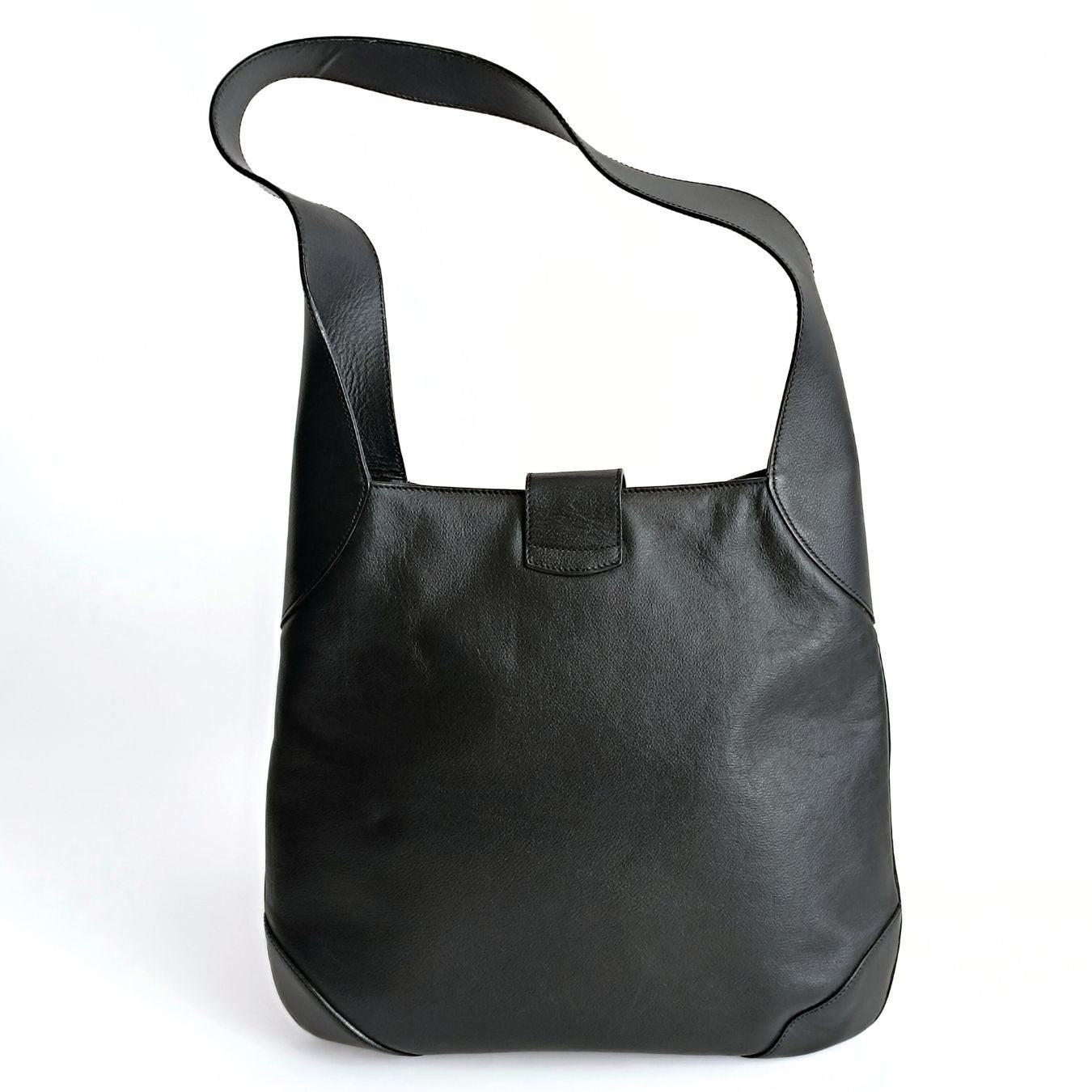CELINE Celine Celine vintage black leather shoulder bag
