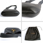 CELINE Celine Celine vintage black leather shoulder bag