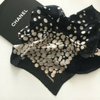 Chanel Bubbles Geometric Print Silk Scarf