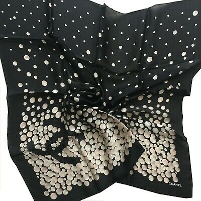 Chanel Bubbles Geometric Print Silk Scarf