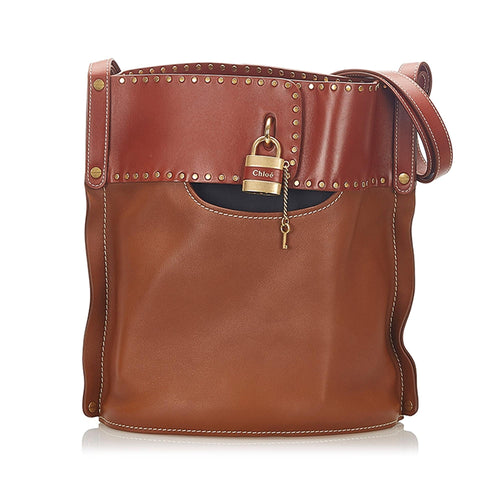 Chloe Aby Leather Bucket Bag (SHG-22307)