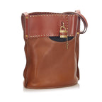 Chloe Aby Leather Bucket Bag (SHG-22307)