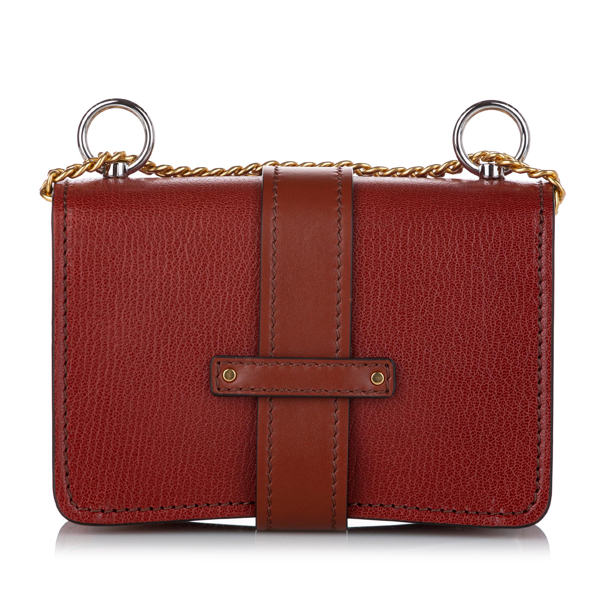 Chloe Aby Leather Crossbody Bag (SHG-26660)