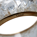 Chloe Alexis Crackled Transpired Resing Bangle Bracelet w/ Box