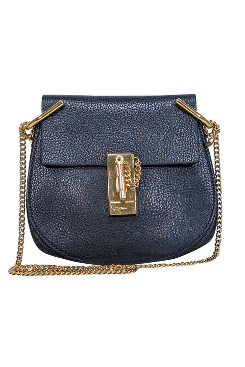 Chloe - Black Grained Lambskin Leather