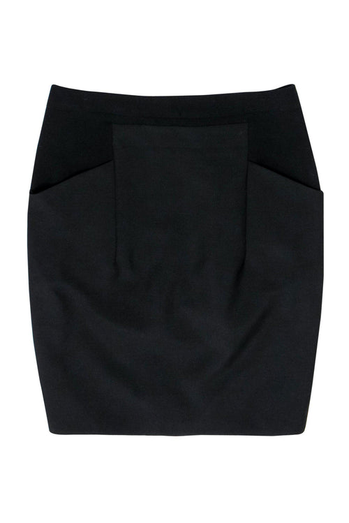 Chloe - Black Pencil Skirt w/ Pockets Sz 6