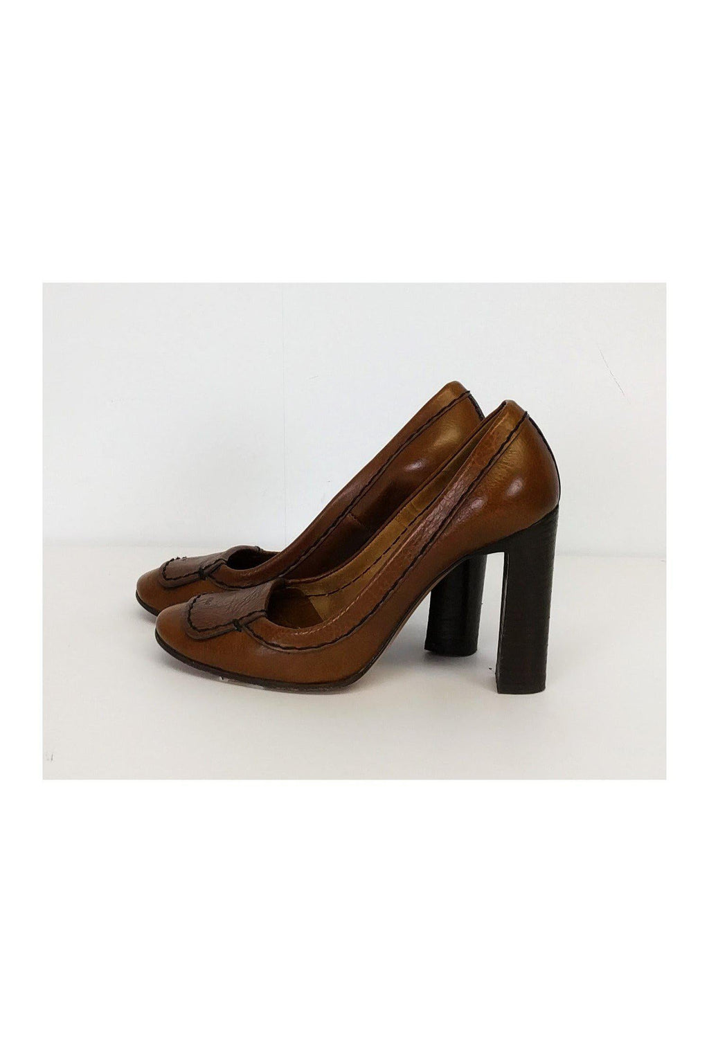 Chloe - Brown Leather Heels Sz 8.5