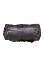 Chloe - Brown Leather Large Handbag w/ Lock & Chain