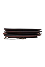Chloe - Brown Leather & Suede Fold-Over "Faye" Shoulder Bag w/ Ring Hardware