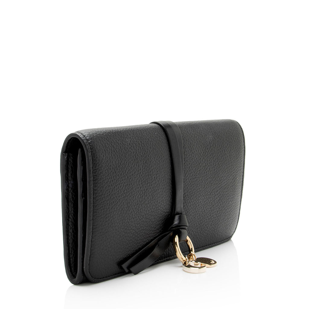 Chloe Calfskin Alphabet Continental Wallet (SHF-HlFBJ6)