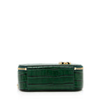Chloe Calfskin Crocodile Embossed Mini C Vanity Bag (SHF-20712)
