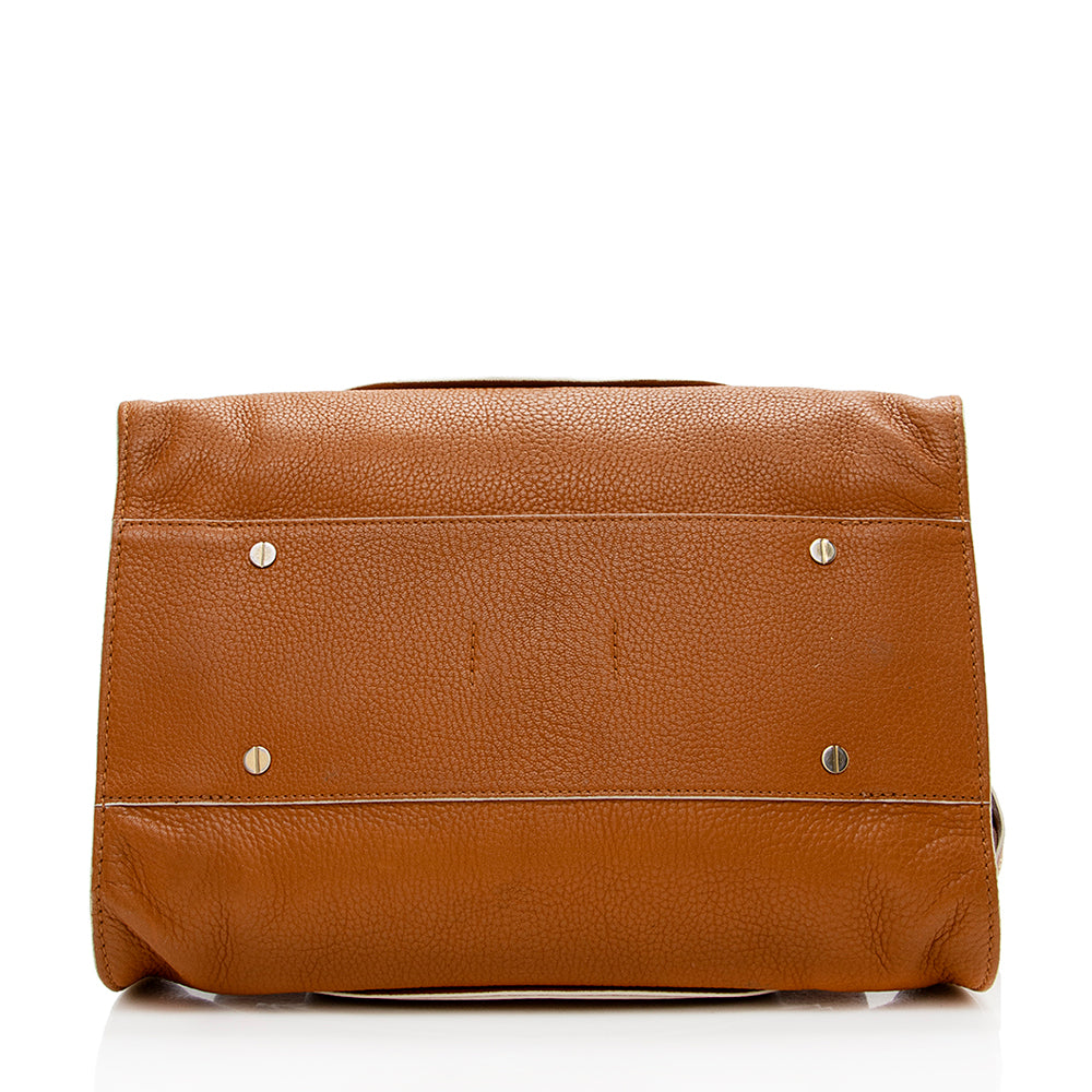 Chloe Calfskin Everston Medium Double Satchel (SHF-13921)