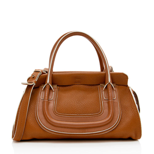 Chloe Calfskin Everston Medium Double Satchel (SHF-13921)