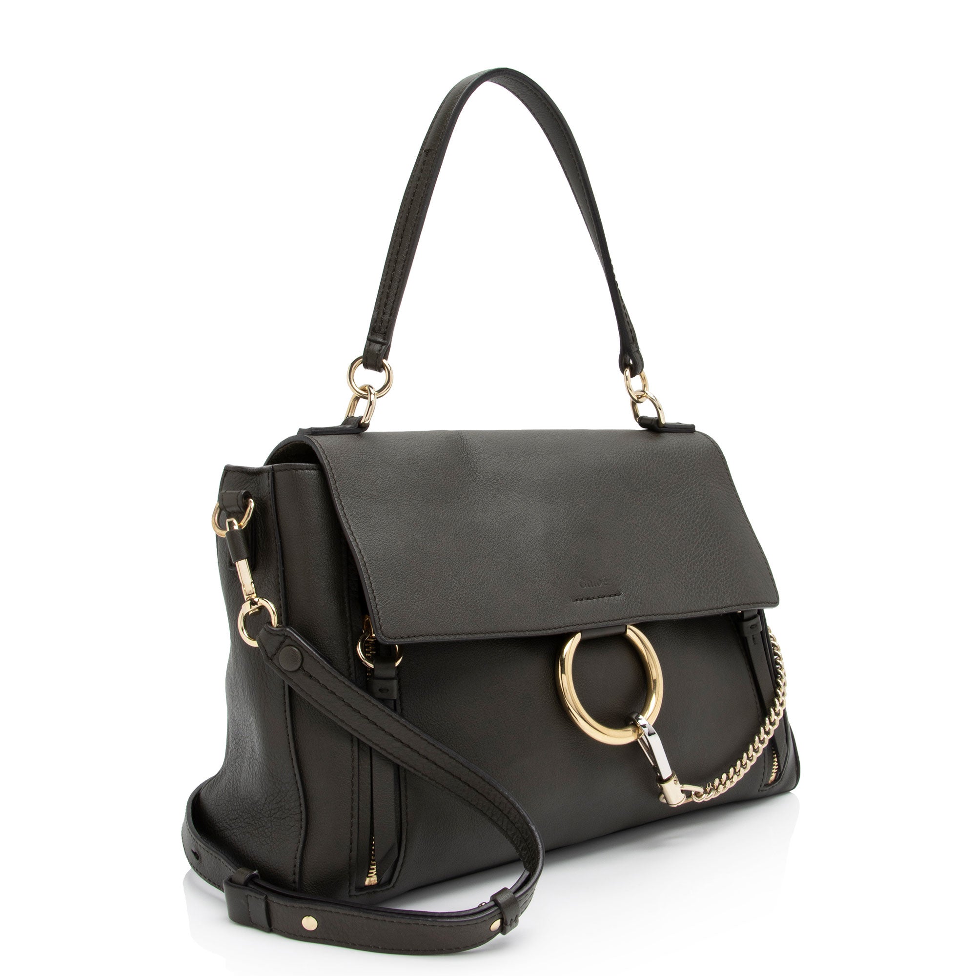 Chloe Calfskin Faye Day Medium Shoulder Bag (SHF-sr4xyz)