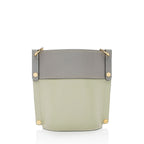 Chloe Calfskin Goatskin Mini Aby Bi-Color Bucket Bag (SHF-18320)