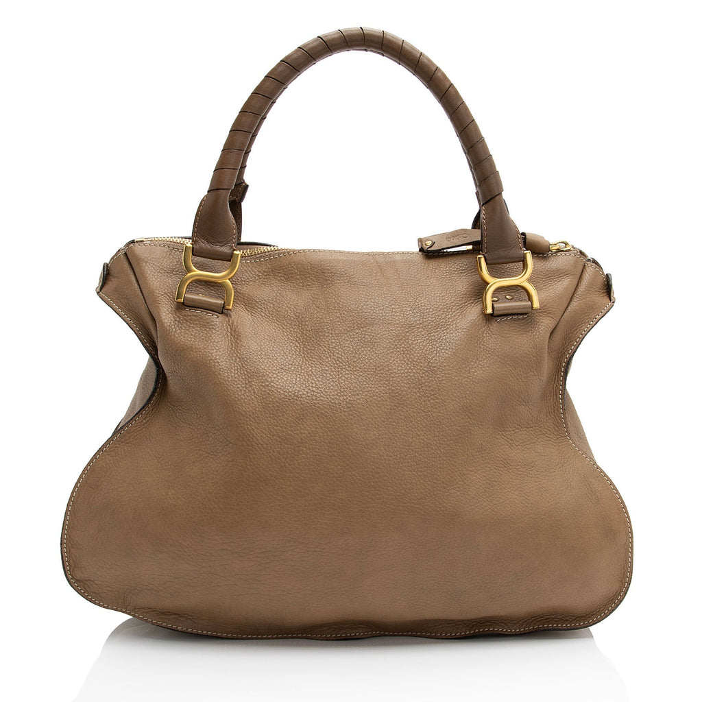 Chloe Calfskin Marcie Large Satchel (SHF-sZLBMz)