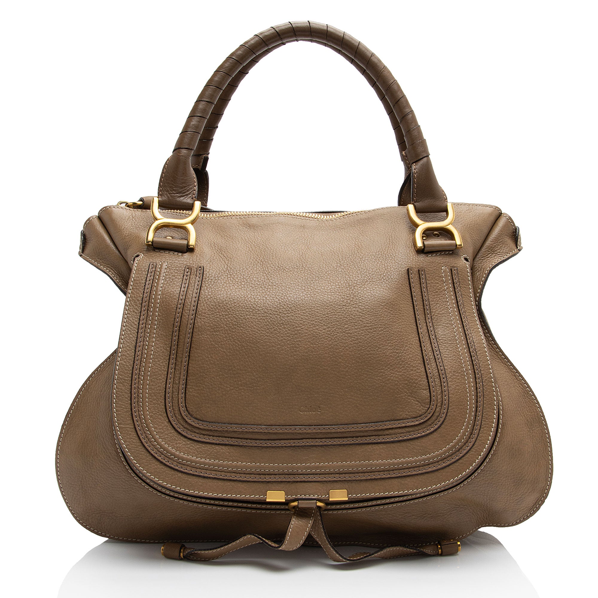 Chloe Calfskin Marcie Large Satchel (SHF-sZLBMz)