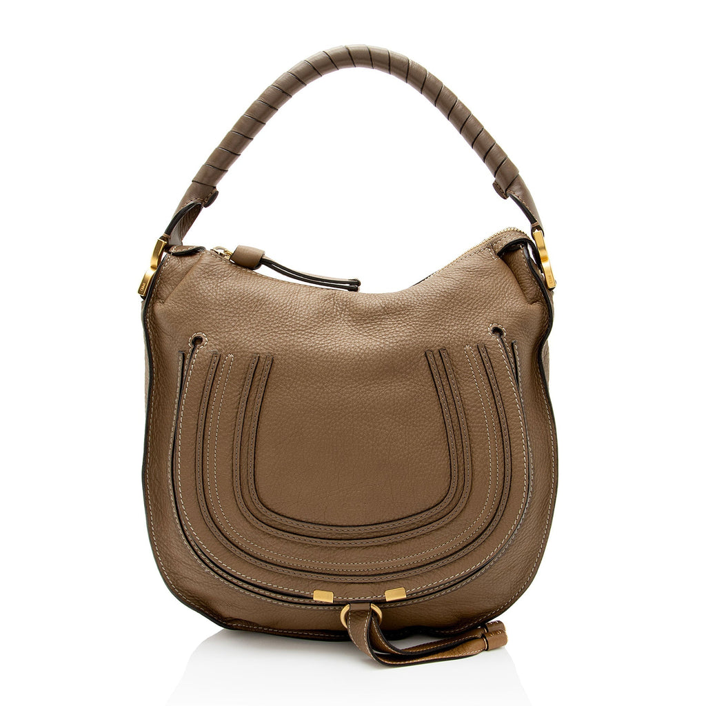 Chloe Calfskin Marcie Medium Hobo (SHF-qGoxQU)
