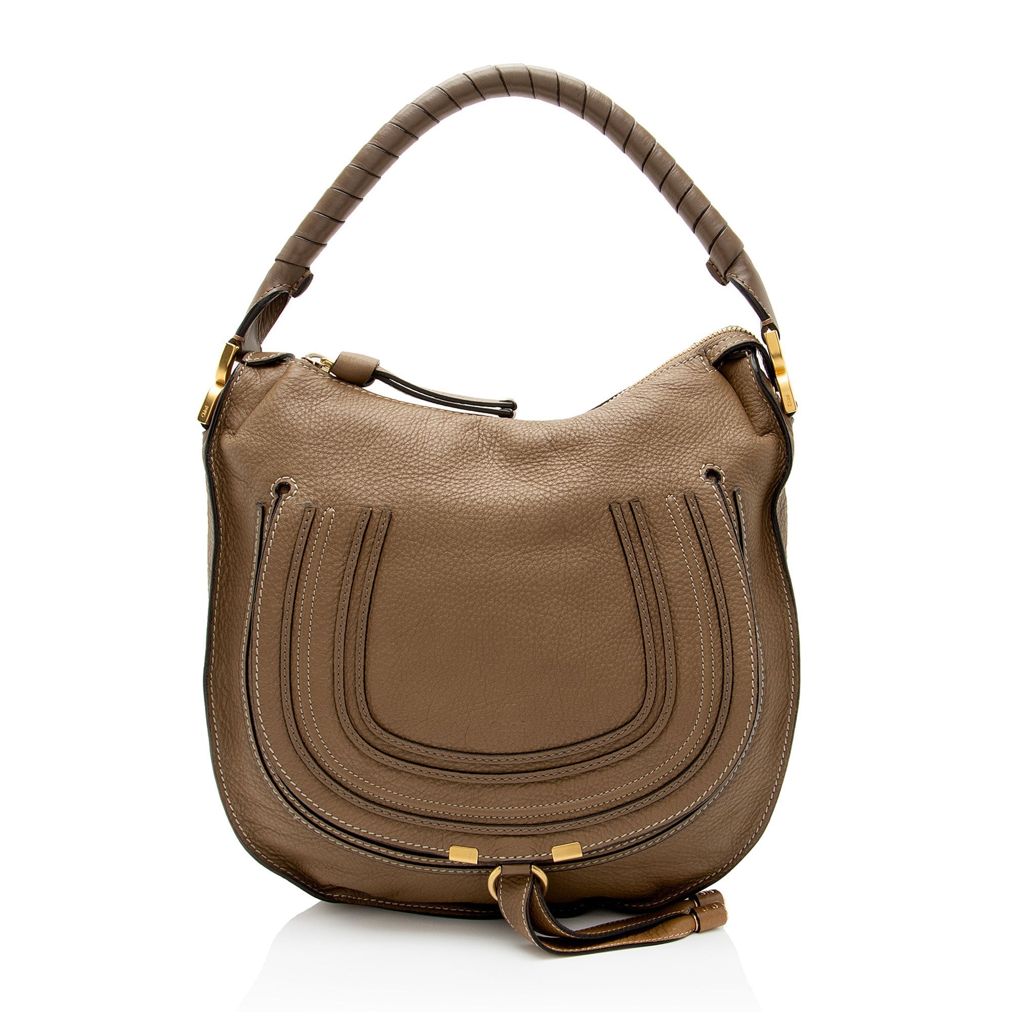Chloe Calfskin Marcie Medium Hobo (SHF-qGoxQU)
