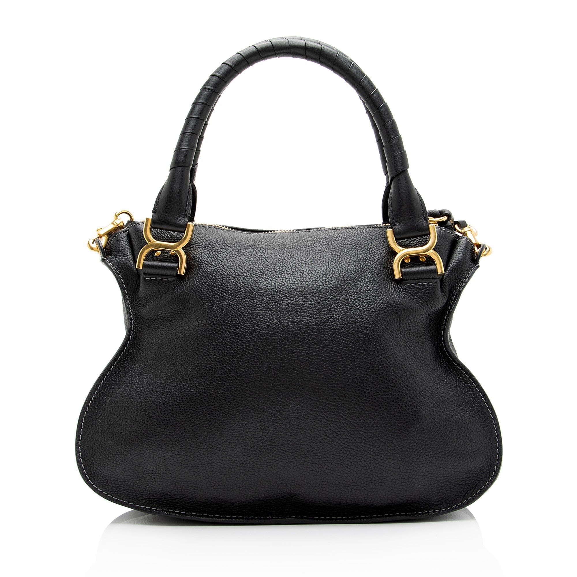 Chloe Calfskin Marcie Medium Satchel (SHF-sGHNMx)