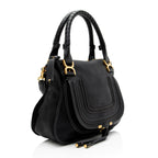 Chloe Calfskin Marcie Medium Satchel (SHF-sGHNMx)
