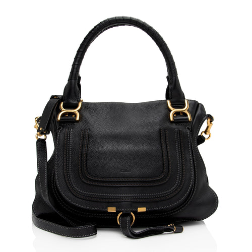 Chloe Calfskin Marcie Medium Satchel (SHF-MprYK2)