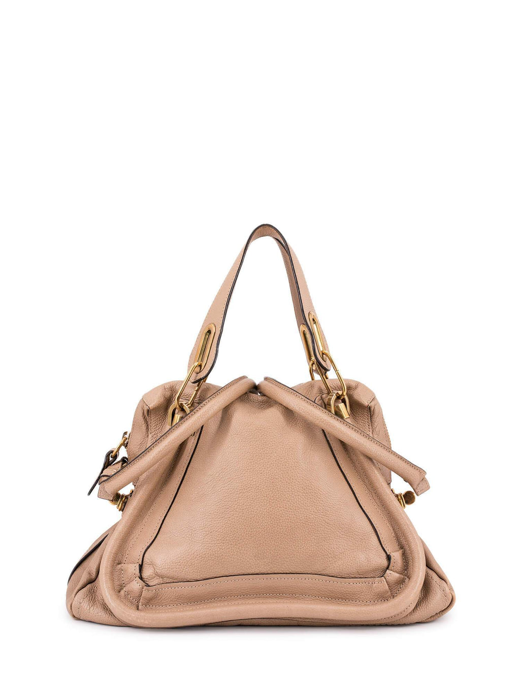 Chloe Calfskin Medium Paraty Bag Beige