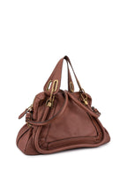 Chloe Calfskin Medium Paraty Bag Brown