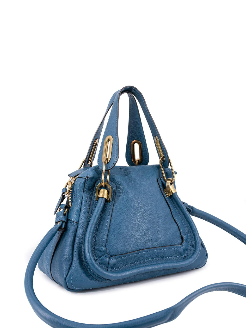 Chloe Calfskin Small Paraty Bag Blue