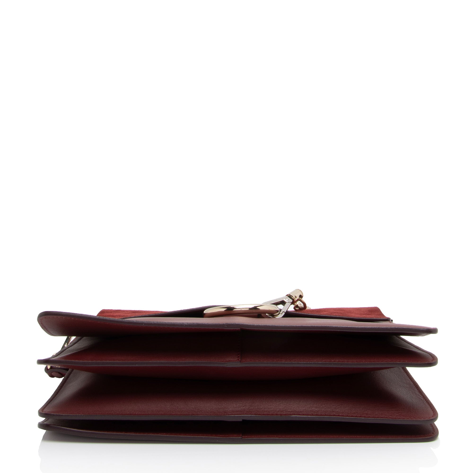 Chloe Calfskin Suede Faye Medium Shoulder Bag (SHF-Vx8bCr)