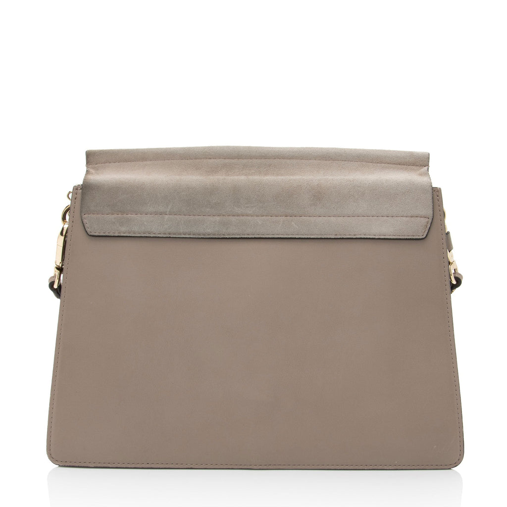 Chloe Calfskin Suede Faye Medium Shoulder Bag (SHF-Jb7npx)
