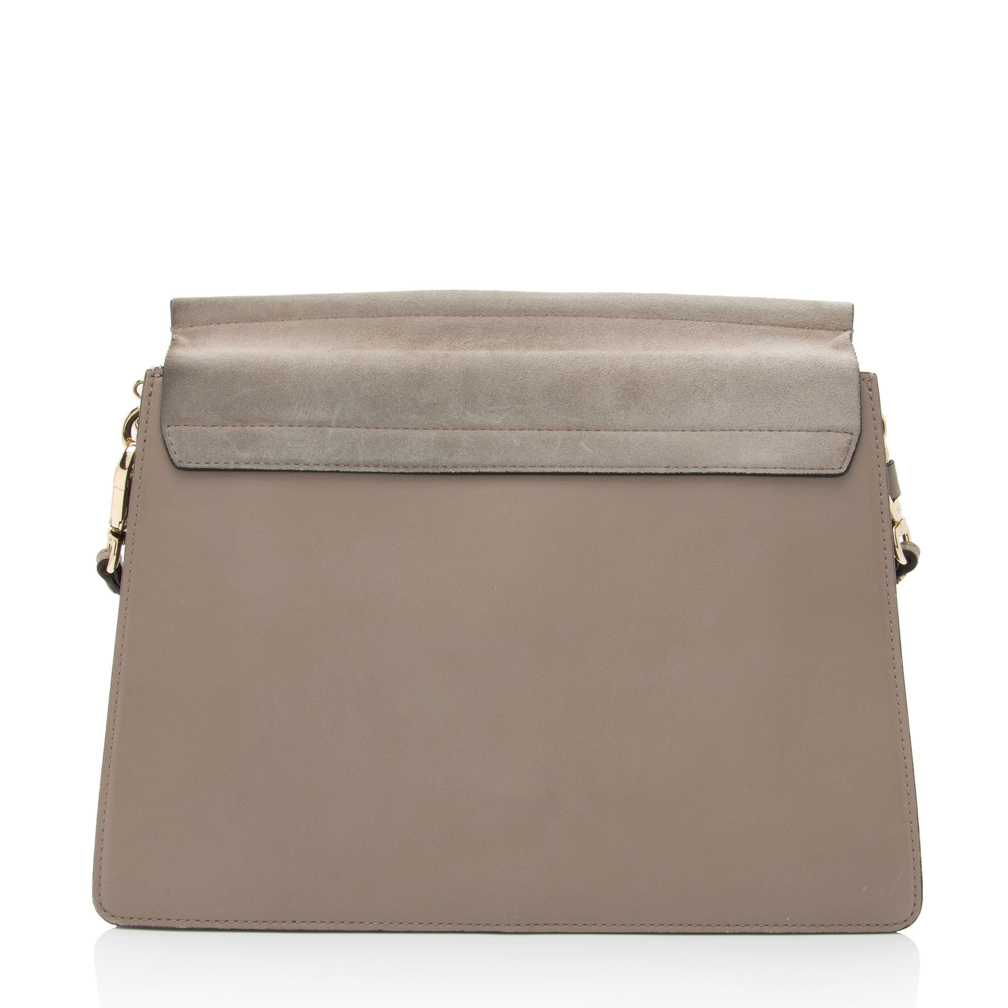 Chloe Calfskin Suede Faye Medium Shoulder Bag (SHF-Jb7npx)