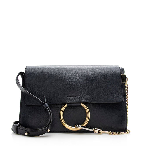 Chloe Calfskin Suede Faye Small Shoulder Bag - FINAL SALE (SHF-16306)