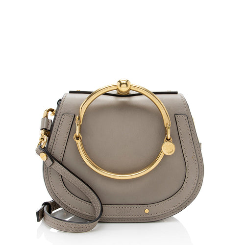 Chloe Calfskin Suede Nile Small Bracelet Bag - FINAL SALE (SHF-18310)