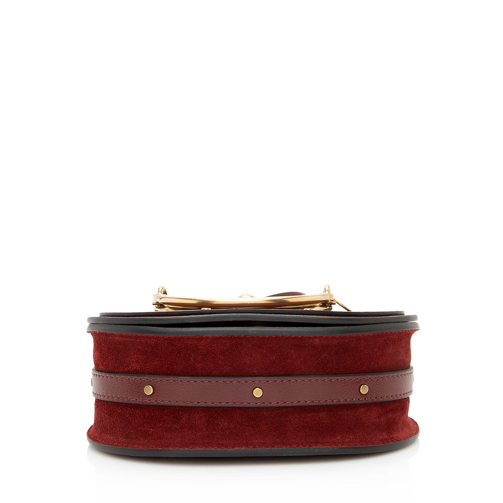 Chloe Calfskin Suede Nile Small Bracelet Bag (SHF-20119)