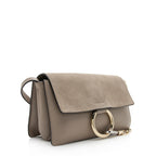 Chloe Calfskin Suede Small Faye Shoulder Bag (SHF-12535)