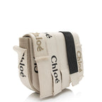 Chloe Linen Canvas Woody Crossbody Bag (SHF-wyyqtV)